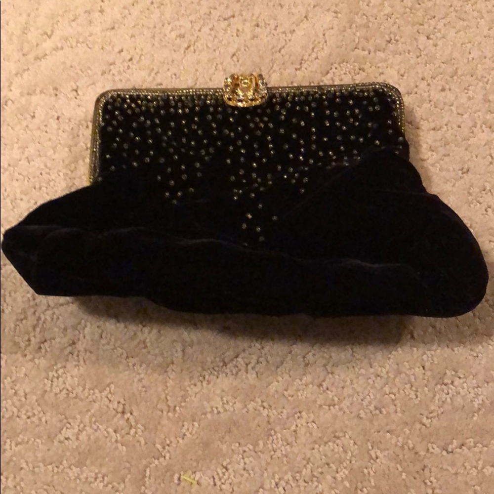Black evening bag